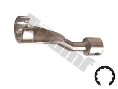 Vyhnutý kľúč na palivové potrubia, 1/2" vstup, 17 mm