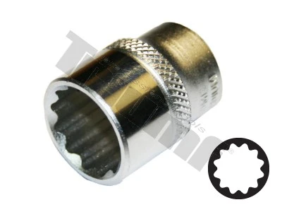 Hlavica 3/8" vstup, 12 - hranná 21 mm