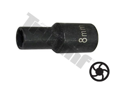 Hlavica 8mm 1/4" vstup, na poškodené skrutky, matice 8 mm