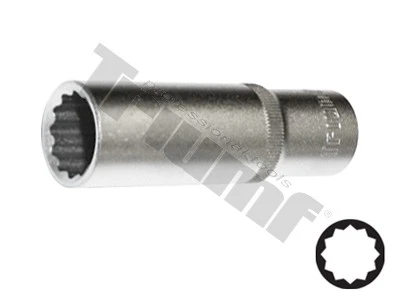 Predĺžená hlavica 3/8" vstup, 12 - hranná 6 mm