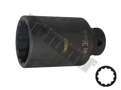 Hlavica predĺžená 12 - hranná, 1/2" vstup 36 mm
