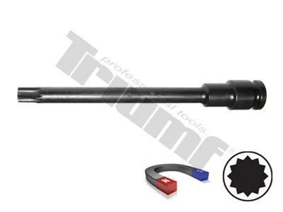 XZN M10x140mm  nadstavec v 3/8“ hlavici , S2,  s magnetom