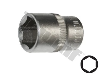 Hlavica 1/2" vstup, 6-hranná 15 mm