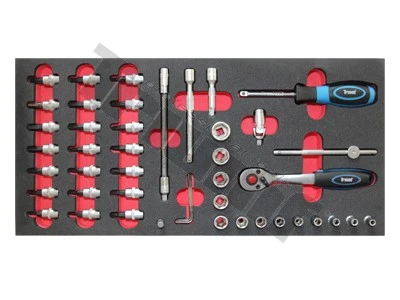 Modul 1/4" gola sada, 6hran, plná verzia, 46 dielny