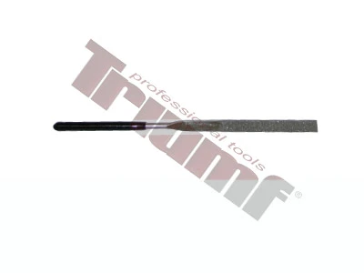 Pilníky diamantové jednotlivo, zo sady obj. číslo: #288 plochý - L = 140 mm