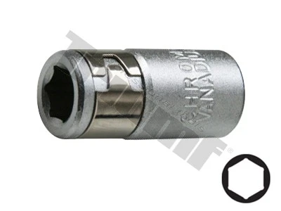 Adaptér s poistkou pre 1/4", 6 mm bity
