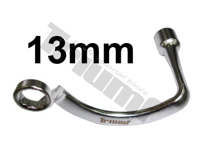 Špeciálny kľúč 13 mm na skrutky na výfukovej strane turbodúchadla na motory 2,5 TDI 3/8" , 12 hran