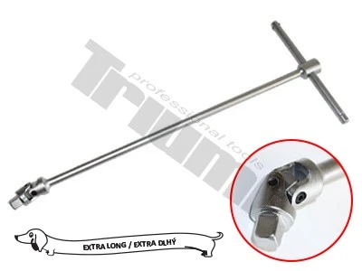 Kľúč "T" e xtra dlhý s nastaviteľnou rukoväťou 3/8" x 500 mm