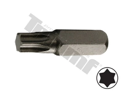 Bit Torx nevŕtaný, 8 mm (5/16") driek, dĺžka 30 mm T60