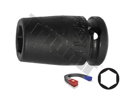 Hlavica kovaná 3/8" profil 6 hran, 10mm, s magnetom