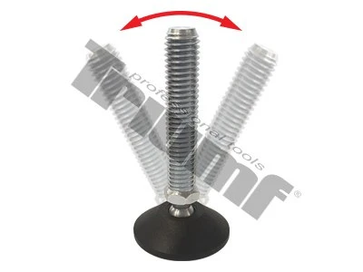 Naklápacia, výškovo nastaviteľná noha M12x1,75 , celková výška 80mm, noha Ø40mm