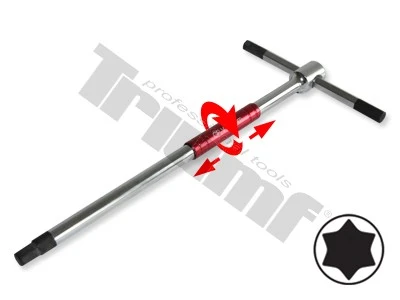 Kľúč "T" Torx, rýchloskrutkovací driek, Crv materiál T30 x 180 mm