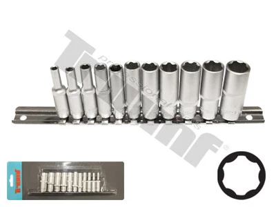 Sada predĺžených hlavíc Surface Drive 1/4", 11 - dielna