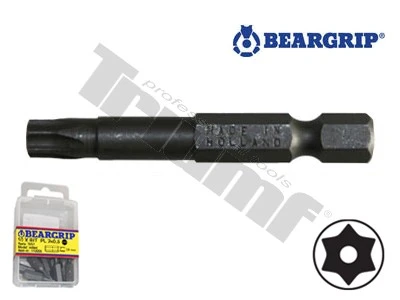 Bit Torx vŕtaný,  dĺžka 50 mm, 1ks TX10