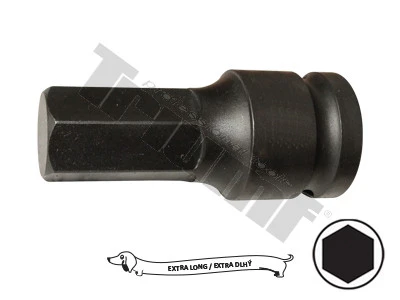Nadstavec inbus v 3/4" hlavici, celková dĺžka 80mm, tvrdený CRMO materiál 17 mm