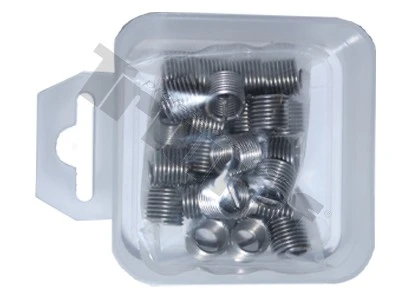 Závitové vložky strunkové na opravu závitu, 1ks M14 x 1,25 x 1,5D, 25 ks