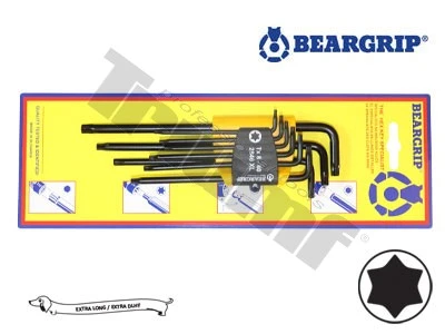 SADA kľúčov torx EXTRA DLH ýCH , T8 - T40, 9 - dielna