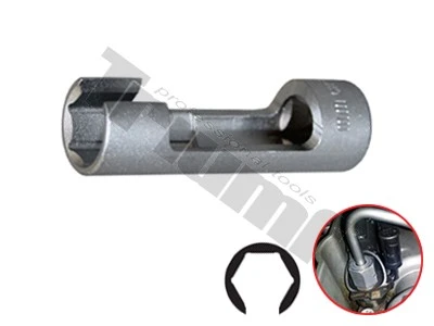 Hlavica 3/8" prerezaná 6-hranná 1/2" - 19 mm