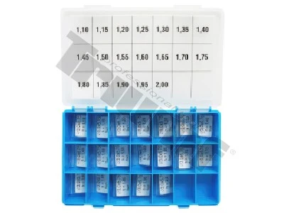 Sada regulačných podložiek (polovičná sada) 130CR/2-130  Ø = 3.0 x 5.75mm,  H =1.10-2.00mm, odstup p