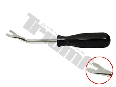 Demontážny prípravok vidlička  na malé plastové klipy 9x235mm.Crv driek ,PVC rukoväť