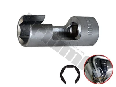 Hlavica 3/8" prerezaná 6-hranná 3/8" - 11 mm