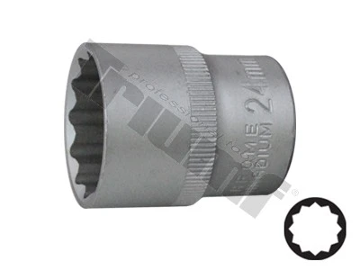 Hlavica 1/2" vstup, 12-hranná 24 mm