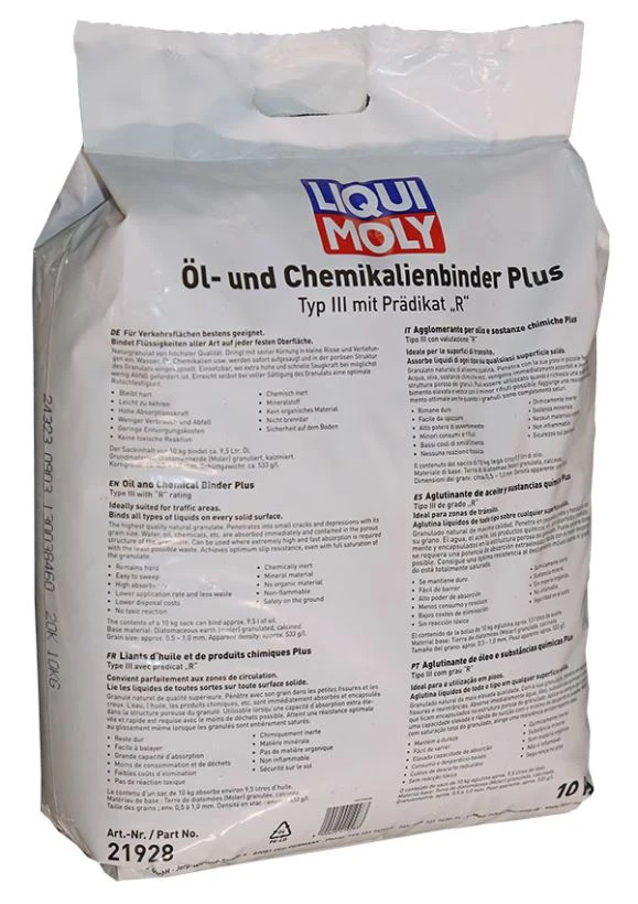 LIQUI MOLY Absorpčný prostriedok na olej Plus - 10 kg