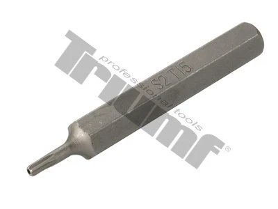 Bit Torx vŕtaný, 10 mm driek, dĺžka 75 mm T15