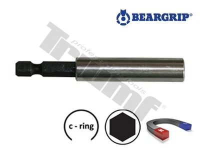 Nadstavec magnetický na bity, séria 3016, 1/4" zakončenie 6 hranné L - 60 mm