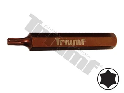 Bit Torx nevŕtaný, 10 mm driek, dĺžka 75 mm T25