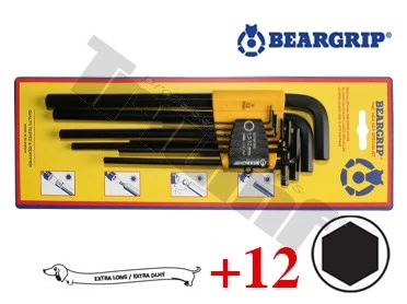 Sada inbus kľúčov "L" 1,5 - 12 mm, dlhé, SWING – PAC