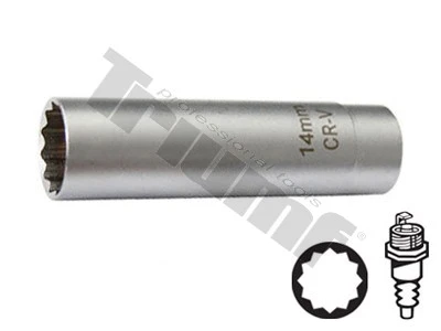 hlavica na zapaľovacie sviečky 14 MM, 3/8”