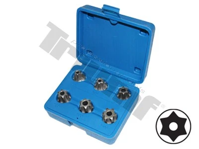 Sada 1/2" nástavcov Torx, 6 - dielna