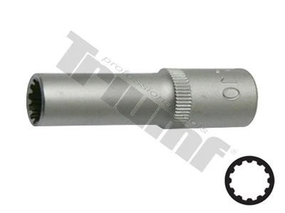 Hlavica 1/4" vstup, univerzálny profil,  predĺžená 11 mm