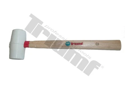 Kladivo gumené biele, súdkovitý tvar Ø75x135 mm