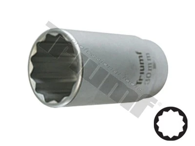 Hlavica predĺžená 12 - hranná, 1/2" vstup 30 mm