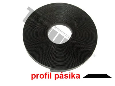 PP pásik 11,0 mm široký čierny, celkom 9 m