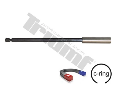nadstavec magnetický na bity s poistným krúžkom 1/4" L - 175 mm
