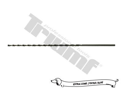 Extra dlhý vrták na odvŕtavanie špičiek Ø3,5x250/160 mm