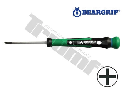 Micro skrutkovač krížový 2K séria 753-PH1 x 80 mm Beargrip (B-T)