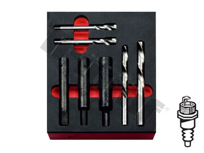 Sada na demontáž zalomených zapalovacích sviečok M12 x 1,25 a M14 x 1,25, 7 dielna