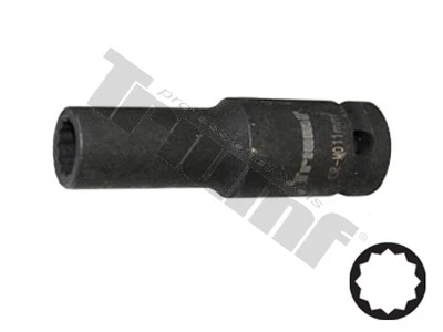 Hlavica kovaná 12 - hranná 1/2" vstup, predĺžená 10 mm
