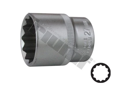 Hlavica 1/2" vstup, 12-hranná 27 mm