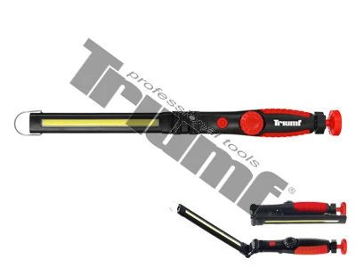 LED lampa dielenská SLIM, 450lm + 60lm, zaklápacia