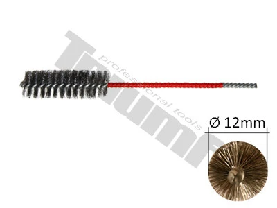 Oceľová kefka Ø12x80 mm, celková dĺžka 230 mm Ø12x80 mm