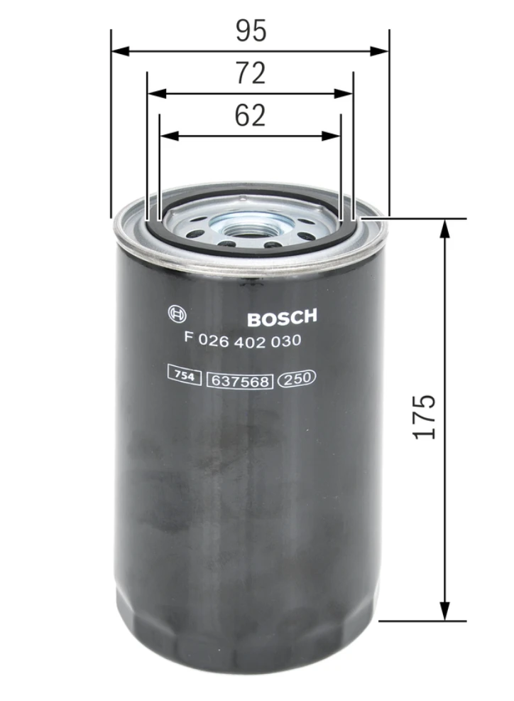 Palivový filter BOSCH F 026 402 030