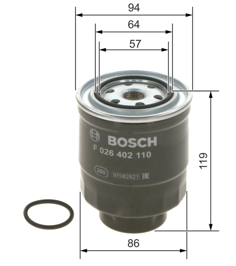 Palivový filter BOSCH F 026 402 110