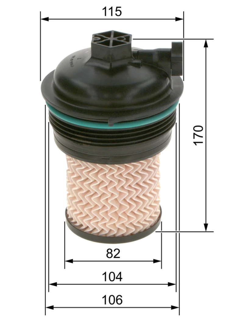 Palivový filter BOSCH F 026 402 247
