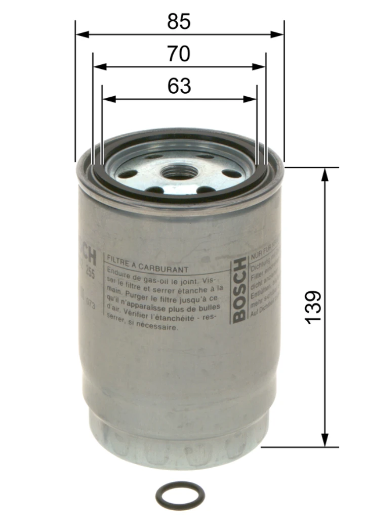 Palivový filter BOSCH F 026 402 255