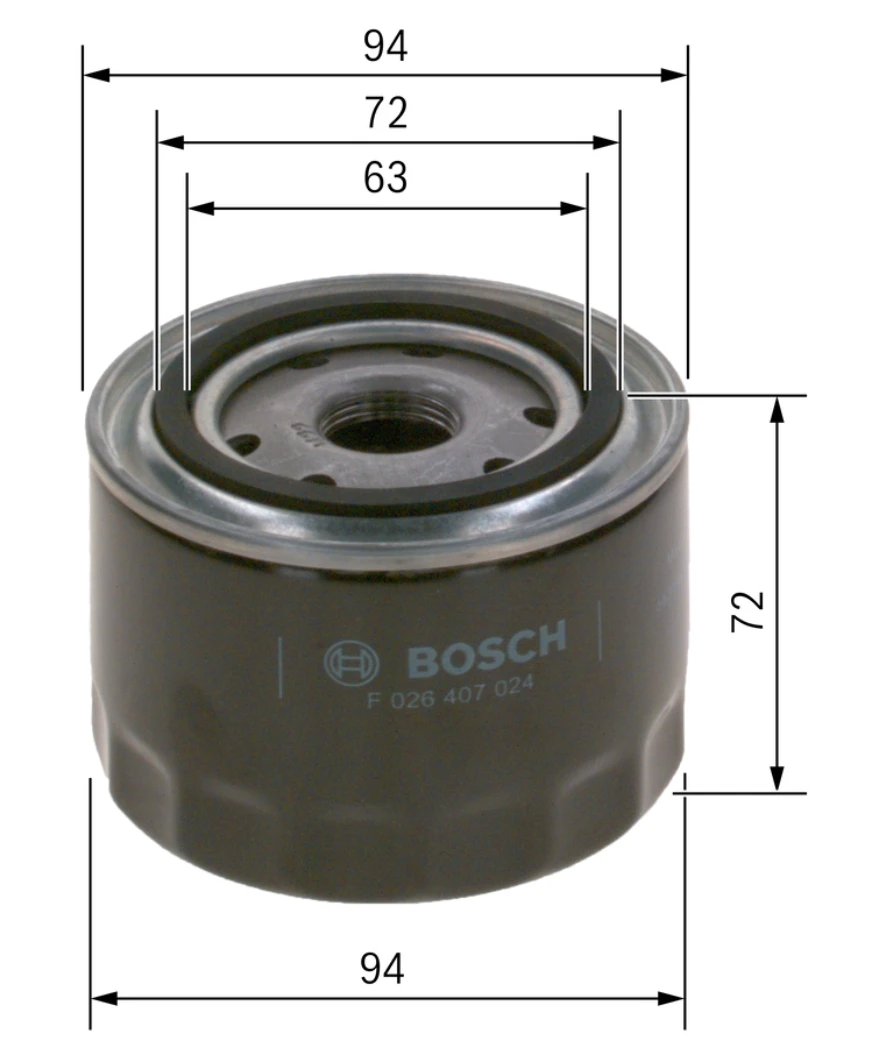 Olejový filter BOSCH F 026 407 024
